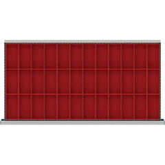 LISTA - 36-Compartment Drawer Divider Layout for 3.15" High Drawers - Industrial Tool & Supply