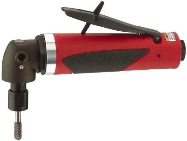 Sioux Tools - 1/4" Collet, Angle Handle, Angle Air Die Grinder - 15,000 RPM, Rear Exhaust, 30 CFM, 1 hp, 6.21 bar, 1/4 NPT - Industrial Tool & Supply