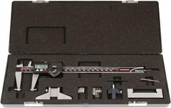 Mahr - 0 to 8" Outside Diameter Digital Caliper Set - 0.0005" Graduation, Hardened Stainless Steel - Industrial Tool & Supply