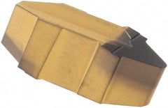 Iscar - 4356GPV Grade IC5010, 4.03mm Cutting Width Carbide Grooving Insert - 3.42mm Max Depth of Cut, Neutral, 0.3mm Corner Radius, TiCN/Al2O3/TiN Finish - Industrial Tool & Supply