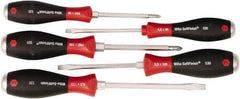 Wiha - 5 Piece Phillips & Slotted Screwdriver Set - Comes in Kit Bag - Industrial Tool & Supply