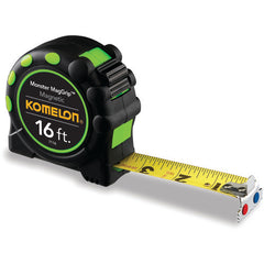 1″WX16' L BLACK/GREEN TAPE MEASURE - Industrial Tool & Supply