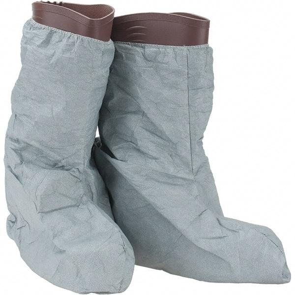 Dupont - Size Universal, ProShield 3, Non-Skid Boot Cover - Grey, Non-Chemical Resistant - Industrial Tool & Supply
