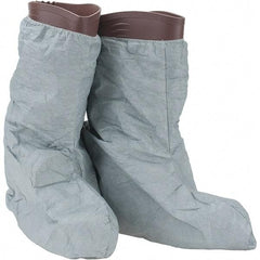 Dupont - Size Universal, ProShield 3, Non-Skid Boot Cover - Grey, Non-Chemical Resistant - Industrial Tool & Supply
