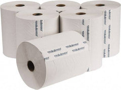 PRO-SOURCE - Hard Roll of 1 Ply White Paper Towels - 10" Wide, 800' Roll Length - Industrial Tool & Supply