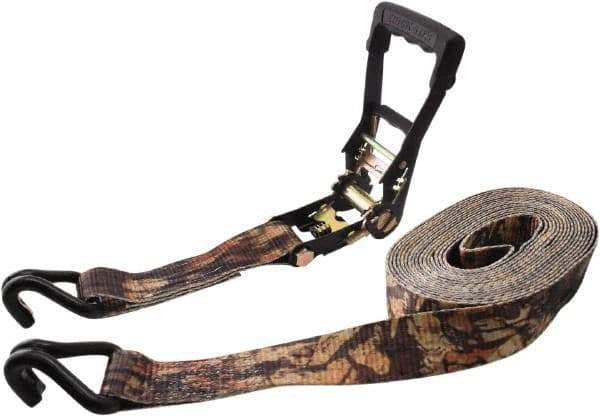 Erickson Manufacturing - 27' Long x 2" Wide, 10,000 Lb Basket Capacity, Polyester & Steel Web Sling - Camouflage Green - Industrial Tool & Supply