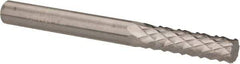 Accupro - 1/4" Diam, 3/4" LOC, Plain End, Solid Carbide Diamond Pattern Router Bit - Right Hand Cut, 2-1/2" OAL, 1/4" Shank Diam, Use on Fiberglass - Industrial Tool & Supply