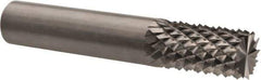 Accupro - 1/2" Diam, 1" LOC, Burr End, Solid Carbide Diamond Pattern Router Bit - Right Hand Cut, 3" OAL, 1/2" Shank Diam, Use on Fiberglass - Industrial Tool & Supply