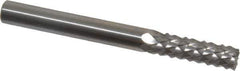 Accupro - 1/4" Diam, 3/4" LOC, Burr End, Solid Carbide Diamond Pattern Router Bit - Right Hand Cut, 2-1/2" OAL, 1/4" Shank Diam, Use on Fiberglass - Industrial Tool & Supply