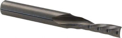 Accupro - 3/16" Cutting Diam x 5/8" Length of Cut, 1 Flute, Downcut Spiral Router Bit - Uncoated, Right Hand Cut, Solid Carbide, 2" OAL x 1/4" Shank Diam, Single Edge, 21° Helix Angle - Industrial Tool & Supply