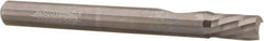 Accupro - 1/4" Cutting Diam x 3/8" Length of Cut, 1 Flute, Downcut Spiral Router Bit - Uncoated, Right Hand Cut, Solid Carbide, 2-1/2" OAL x 1/4" Shank Diam, Single Edge, 21° Helix Angle - Industrial Tool & Supply