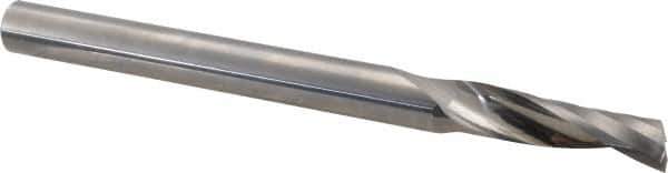 Accupro - 12mm Cutting Diam x 40mm Length of Cut, 1 Flute, Upcut Spiral Router Bit - Uncoated, Right Hand Cut, Solid Carbide, 150mm OAL x 12mm Shank Diam, Single Edge, 21° Helix Angle - Industrial Tool & Supply