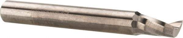 Accupro - 1/4" Cutting Diam x 3/8" Length of Cut, 1 Flute, Upcut Spiral Router Bit - Uncoated, Right Hand Cut, Solid Carbide, 2" OAL x 1/4" Shank Diam, Single Edge, 21° Helix Angle - Industrial Tool & Supply