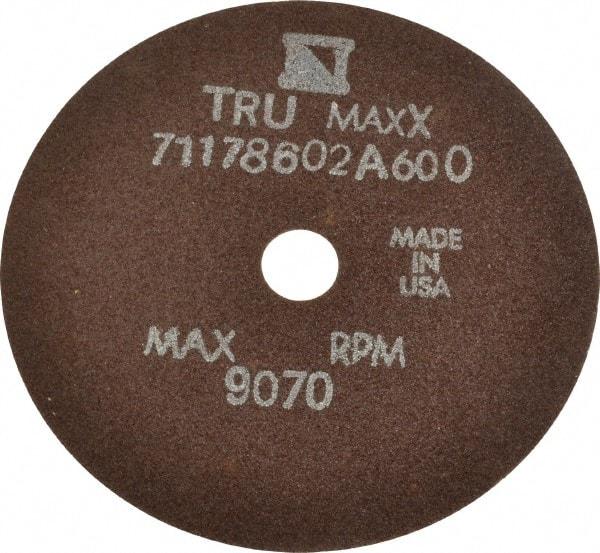 Tru-Maxx - 4" 60 Grit Aluminum Oxide Cutoff Wheel - 1/32" Thick, 1/2" Arbor, 9,070 Max RPM, Use with Stationary Tools - Industrial Tool & Supply