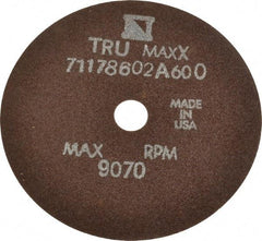 Tru-Maxx - 4" 60 Grit Aluminum Oxide Cutoff Wheel - 1/32" Thick, 1/2" Arbor, 9,070 Max RPM, Use with Stationary Tools - Industrial Tool & Supply