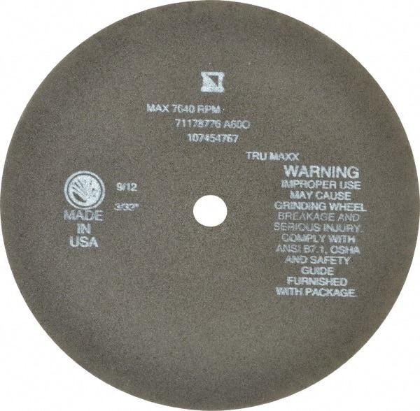 Tru-Maxx - 8" 60 Grit Aluminum Oxide Cutoff Wheel - 3/32" Thick, 5/8" Arbor, 4,536 Max RPM, Use with Stationary Tools - Industrial Tool & Supply
