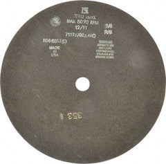 Tru-Maxx - 12" 46 Grit Aluminum Oxide Cutoff Wheel - 1/8" Thick, 1" Arbor, 3,024 Max RPM, Use with Stationary Tools - Industrial Tool & Supply