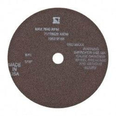 Tru-Maxx - 6" 60 Grit Aluminum Oxide Cutoff Wheel - 1/16" Thick, 5/8" Arbor, 6,048 Max RPM, Use with Stationary Tools - Industrial Tool & Supply