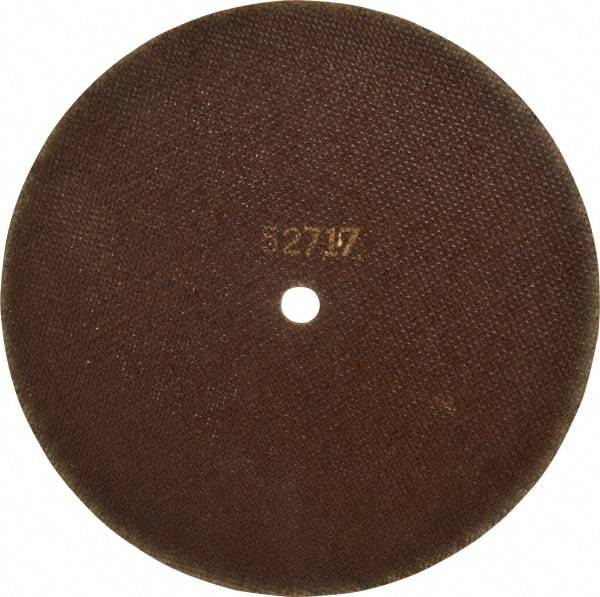 Norton - 10" 80 Grit Aluminum Oxide Cutoff Wheel - 1/16" Thick, 5/8" Arbor, 4,585 Max RPM, Use with Angle Grinders - Industrial Tool & Supply