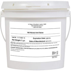 Anti-Seize Anti-Seize Lubricant: 1 gal Bucket Nickel Base, -65 to 2,600 ° F, Nickel, Water-Resistant