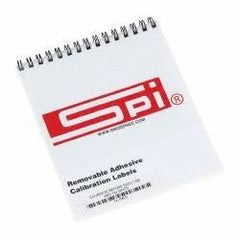 SPI - Inspection Label - Legend: Calibrate Before Each Use, English, Red & White, 2" Long x 1/2" High, No Coating - Industrial Tool & Supply