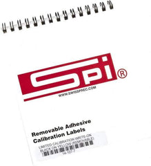 SPI - Inspection Label - Legend: Limited Calibration, English, Black & Yellow, 2" Long x 1/2" High, No Coating - Industrial Tool & Supply