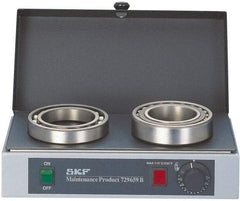 SKF - 16" Long x 10 Wide x 5" High, 110 Volt Hot Plate - 120 to 390°F, 1 Burner, 1000 Watt - Industrial Tool & Supply