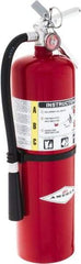 Amerex - 4-A:80B:C Rated, Dry Chemical Fire Extinguisher - 10Lb, 5" Diam x 20" High, 21' Discharge in 20 sec, Steel Cylinder - Industrial Tool & Supply