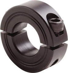 Climax Metal Products - 23mm Bore, Steel, Two Piece Clamp Collar - 1-7/8" Outside Diam - Industrial Tool & Supply