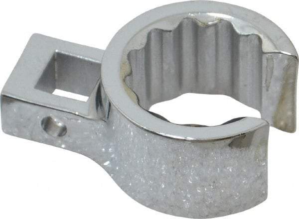 Proto - 7/8" 12 Point 3/8" Drive Chrome Flare Nut Crowfoot Wrench - 1-19/64" Head Diam x 3/4" Head Thickness, 1-1/2" OAL - Industrial Tool & Supply
