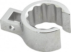 Proto - 15/16" 12 Point 3/8" Drive Chrome Flare Nut Crowfoot Wrench - 1-3/8" Head Diam x 3/4" Head Thickness, 1-1/2" OAL - Industrial Tool & Supply