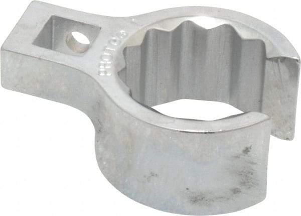 Proto - 1" 12 Point 3/8" Drive Chrome Flare Nut Crowfoot Wrench - 1-29/64" Head Diam x 25/32" Head Thickness, 1" OAL - Industrial Tool & Supply