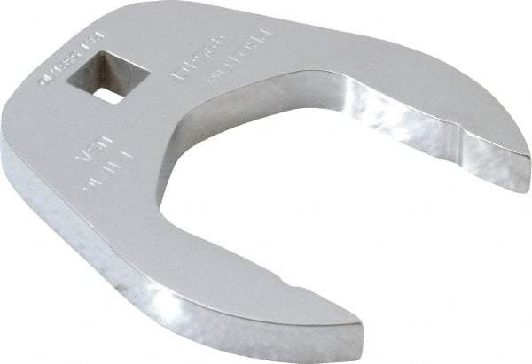 Proto - 1-11/16" 3/8" Drive Chrome Open End Crowfoot Wrench - 2.72" Head Diam x 0.38" Head Thickness - Industrial Tool & Supply