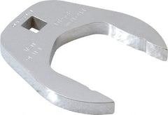 Proto - 1-11/16" 3/8" Drive Chrome Open End Crowfoot Wrench - 2.72" Head Diam x 0.38" Head Thickness - Industrial Tool & Supply