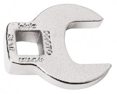 Proto - 2-11/16" 3/8" Drive Chrome Open End Crowfoot Wrench - 0.53" Head Diam x 1/4" Head Thickness - Industrial Tool & Supply