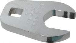 Proto - 1-1/16" 1/2" Drive Full Polish Chrome Open End Crowfoot Wrench - 2-1/8" Head Diam x 3/8" Head Thickness, 2-3/32" OAL - Industrial Tool & Supply