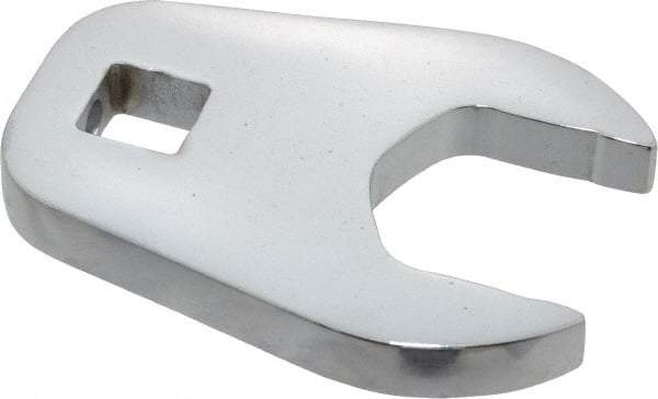 Proto - 1-1/8" 1/2" Drive Full Polish Chrome Open End Crowfoot Wrench - 2-7/32" Head Diam x 3/8" Head Thickness, 2-1/4" OAL - Industrial Tool & Supply