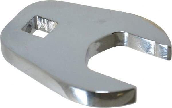 Proto - 1-3/16" 1/2" Drive Full Polish Chrome Open End Crowfoot Wrench - 2-11/32" Head Diam x 3/8" Head Thickness, 2-23/64" OAL - Industrial Tool & Supply