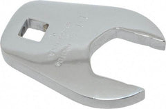Proto - 1-1/4" 1/2" Drive Full Polish Chrome Open End Crowfoot Wrench - 2-15/32" Head Diam x 3/8" Head Thickness, 2-23/64" OAL - Industrial Tool & Supply