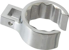 Proto - 1-7/16" 12 Point 1/2" Drive Full Polish Chrome Flare Nut Crowfoot Wrench - 2" Head Diam x 15/16" Head Thickness, 2.63" OAL - Industrial Tool & Supply