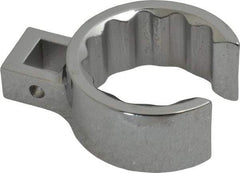 Proto - 1-1/2" 12 Point 1/2" Drive Full Polish Chrome Flare Nut Crowfoot Wrench - 2-1/16" Head Diam x 15/16" Head Thickness, 2-3/4" OAL - Industrial Tool & Supply