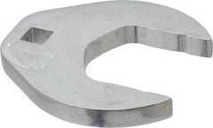 Proto - 2" 1/2" Drive Full Polish Chrome Open End Crowfoot Wrench - 3-29/32" Head Diam x 1/2" Head Thickness, 3-63/64" OAL - Industrial Tool & Supply