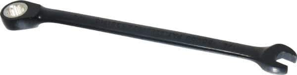 Proto - 1/4" 12 Point Combination Wrench - 15° Head Angle, 5" OAL, Steel, Black Chrome Finish - Industrial Tool & Supply