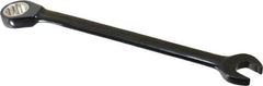 Proto - 7/16" 12 Point Combination Wrench - 15° Head Angle, 6-1/2" OAL, Steel, Black Chrome Finish - Industrial Tool & Supply