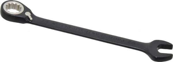 Proto - 1/2" 12 Point Combination Wrench - 15° Head Angle, 7" OAL, Steel, Black Chrome Finish - Industrial Tool & Supply