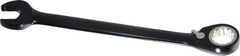Proto - 9/16" 12 Point Combination Wrench - 15° Head Angle, 7-1/2" OAL, Steel, Black Chrome Finish - Industrial Tool & Supply