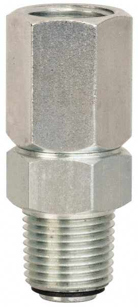 PRO-LUBE - 1/2" Diam, 1/2 x 1/2 Thread, Lubricant Meters and Control Valves Swivel - Industrial Tool & Supply