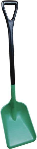 Remco - 13-7/8" High Square Plastic Shovel - 30-7/8" Long D-Grip Handle - Industrial Tool & Supply