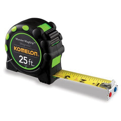 1″WX25' L BLACK/GREEN TAPE MEASURE - Industrial Tool & Supply