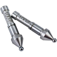 Mitutoyo - Micrometer Anvil Set - Use with Gear Tooth Micrometers - Industrial Tool & Supply